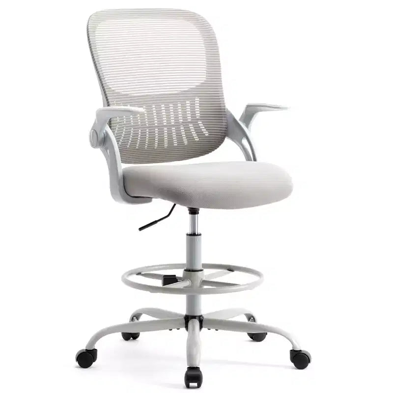 Chaise de bureau ergonomique haute réglable avec accoudoirs relevables