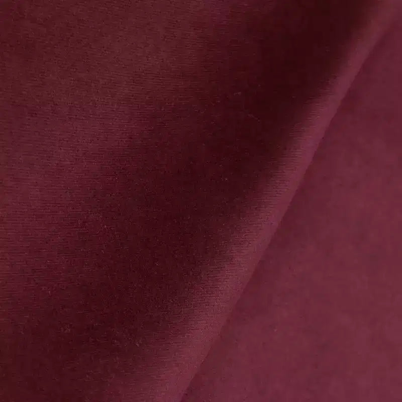 Pouf en velours contrasté