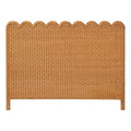 bali & pari Maritza Scalloped Rattan Pitrit Standalone Headboard