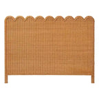 bali & pari Maritza Scalloped Rattan Pitrit Standalone Headboard
