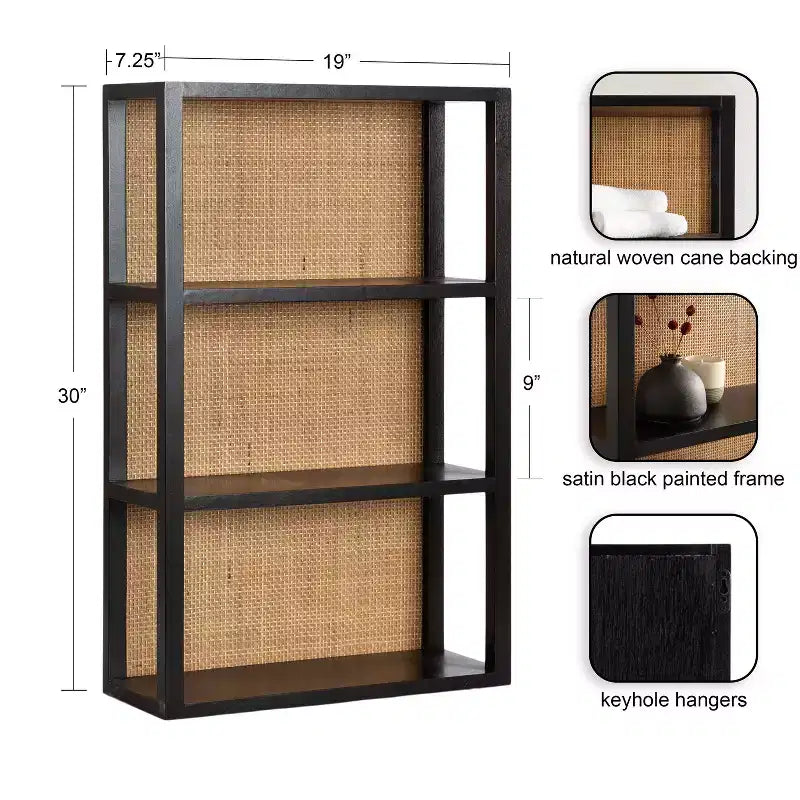 Étagère murale en bois