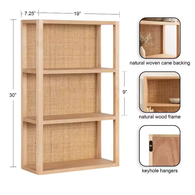 Étagère murale en bois